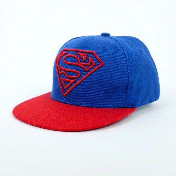 DC Comics Other - Superman Logo DC Comics Six Flags Theme Park Adjustable Snapback Cap Hat Batman
